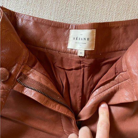 Sezane William Shorts size 32 red brown - Picture 5 of 8